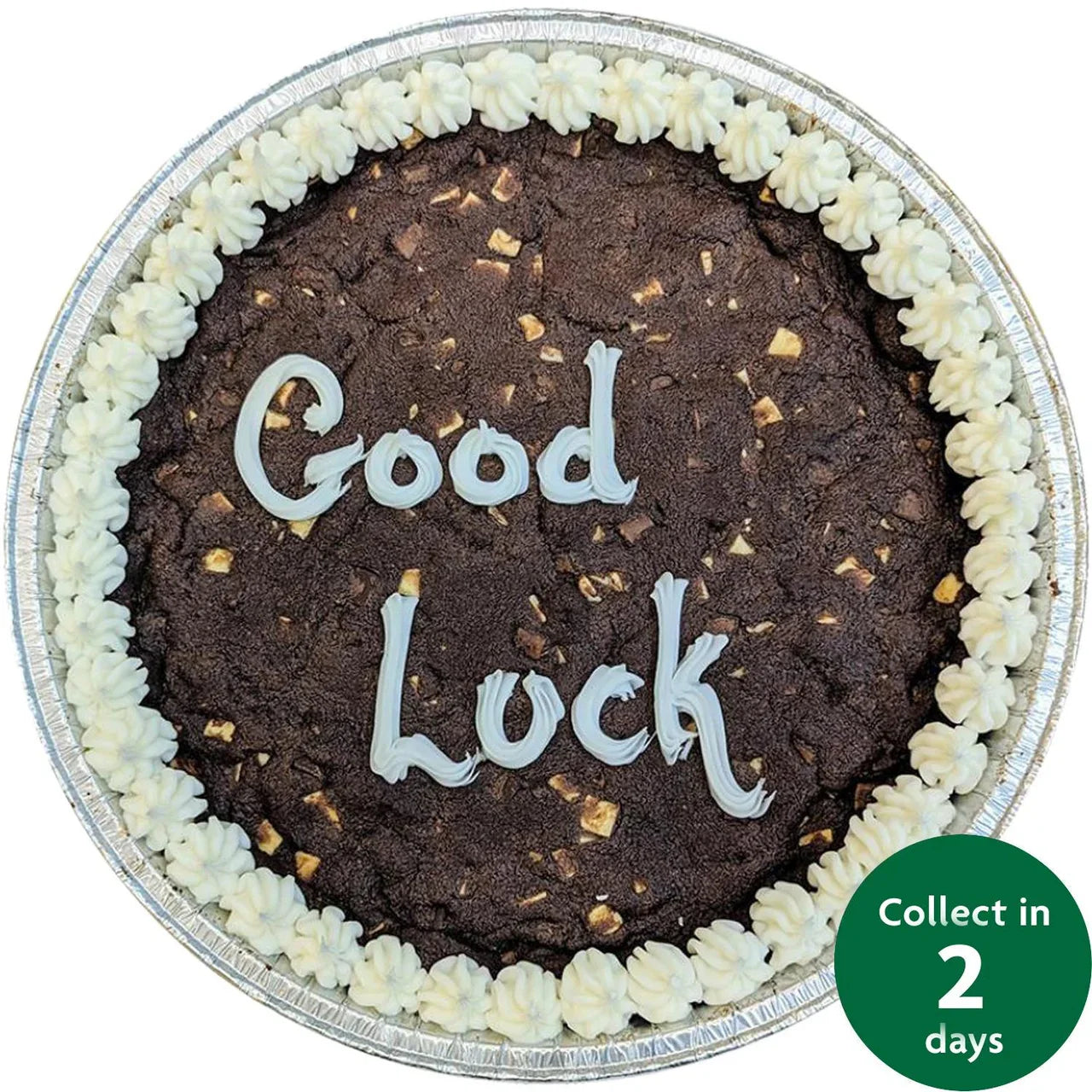 FTO Giant 10" Chocolate Cookie Good Luck (Serves 10)
