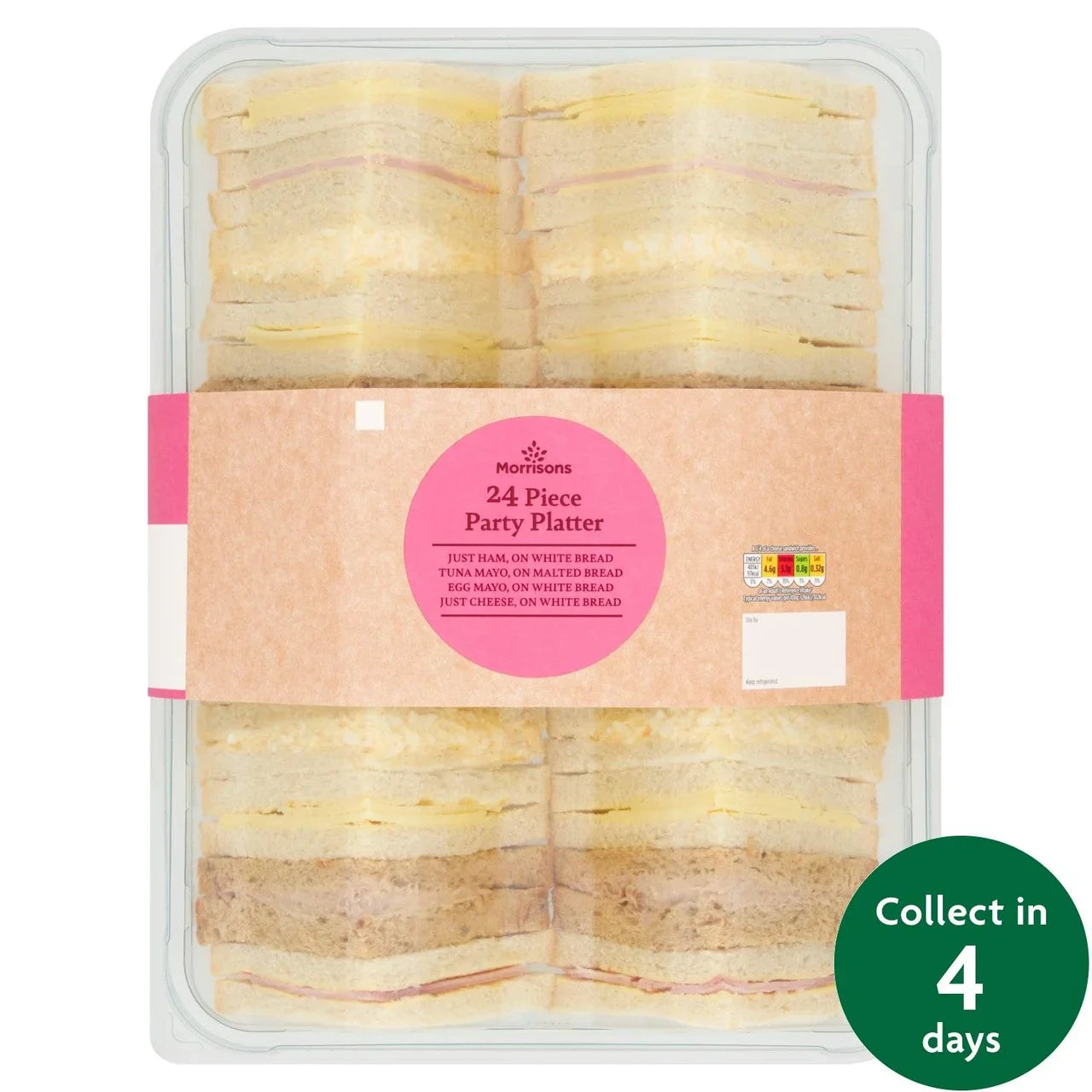 FTO Party Sandwich Platter (24 Pieces) - Eat On Same Day