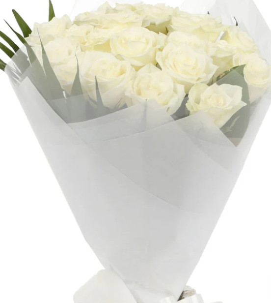 20 White Roses Bouquet