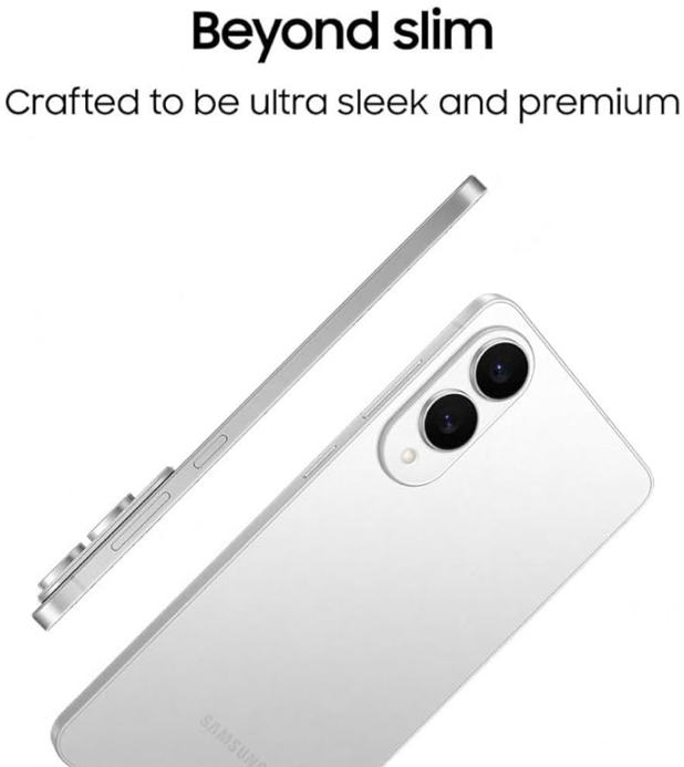 Samsung Galaxy S25 Edge AI Smartphone, Galaxy AI, Android Smartphone, 12GB Memory, 256GB Storage, 200 MP Camera, Long Battery Life, Titanium Silver, 3 Year Samsung Extended Warranty (UK Version)