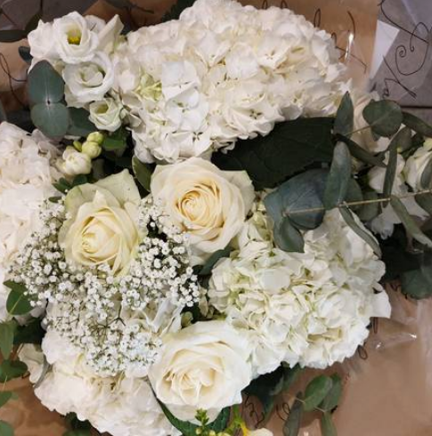 Hydrangers and roses