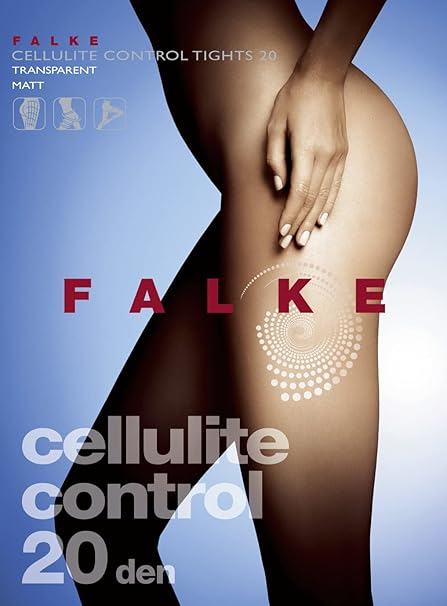 Visit the FALKE Store FALKE Women's Cellulite Control 20 DEN Tights Sheer Transparent Micro-Massage Of Cellulite Zones And Lymph Nodes Stimulates Blood Circulation For Increased Energy Matt Plain Fine Soft Yarn 1 Pair