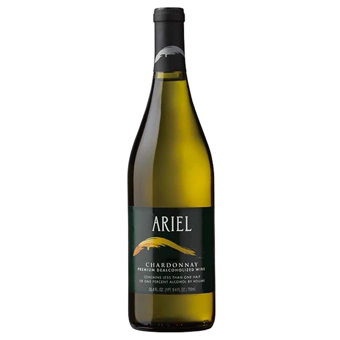 Ariel Vineyards Chardonnay and Cabernet Sauvignon Dealcoholized Wine - Bundled by Louisiana Pantry (Combo, 2 Pack)