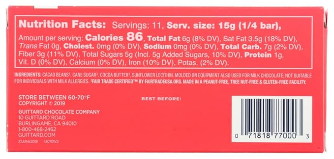 Guittard, Bar Chocolate Baking Bittersweet, 2 Ounce, 3 Pack