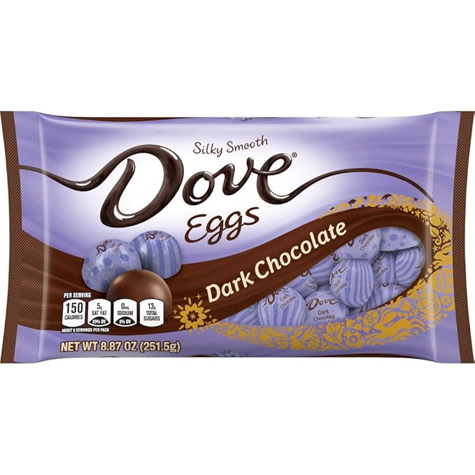 DOVE PROMISES Easter Dark Chocolate Candy Eggs 8.87-Ounce Bag