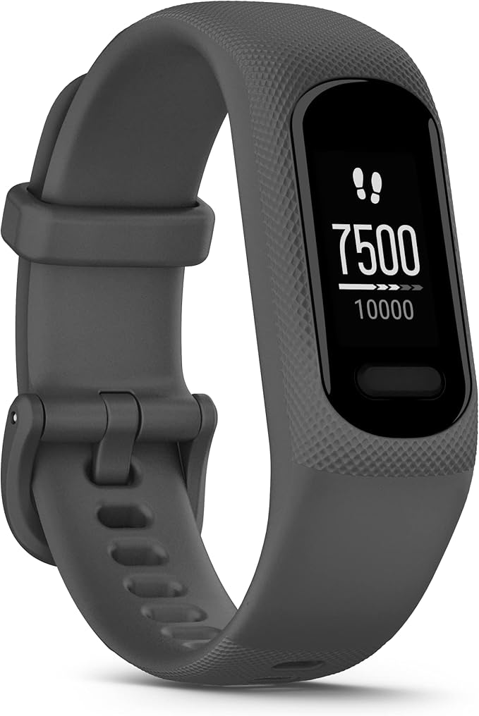 Garmin vivosmart 5, Smart Health and Fitness Activity Tracker with Touchscreen, Black, Large