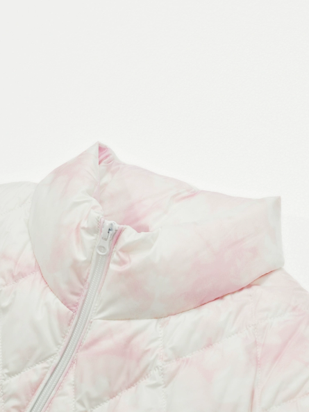 Women's down jacket stand collar down vest pink warm youth fashion light