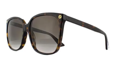Gucci Cat Eye Havana Grey Gradient Sunglasses