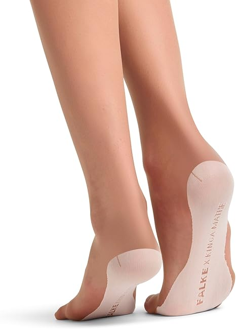FALKE Women's Kinga Mathe W Stu Ultra-Sheer Plain 1 Pair Stay-Ups, Skin Colour Powder 4069, S