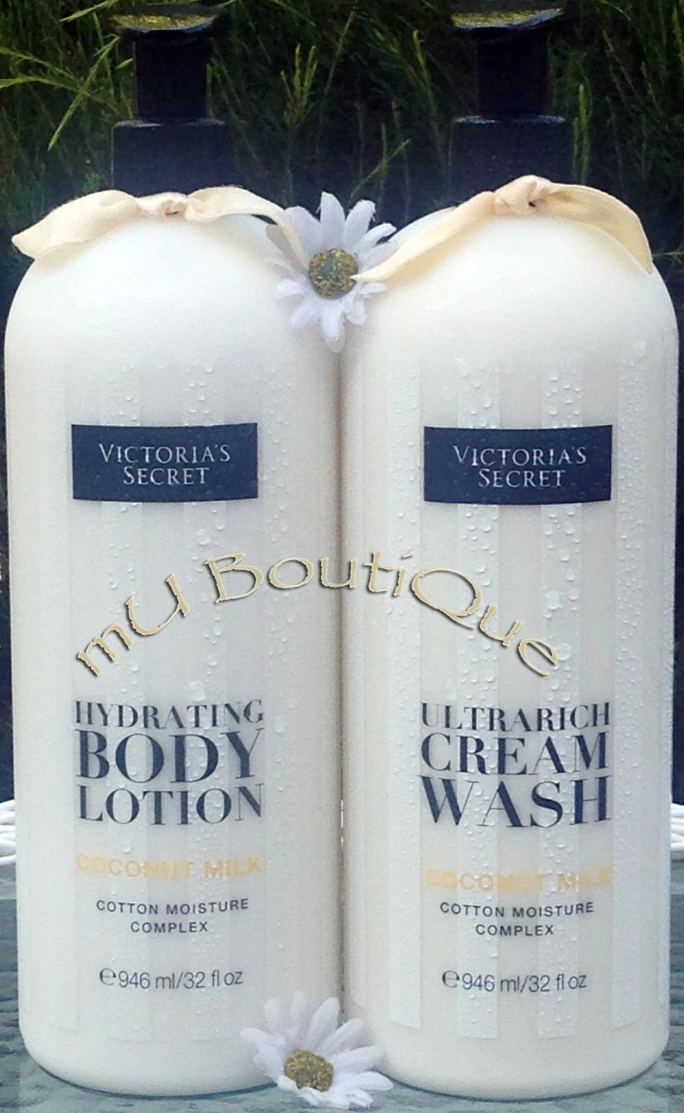 2 VICTORIAS SECRET LARGE BODY CARE ACAI OR COCONUT MILK LOTION CREAM WASH 32OZ