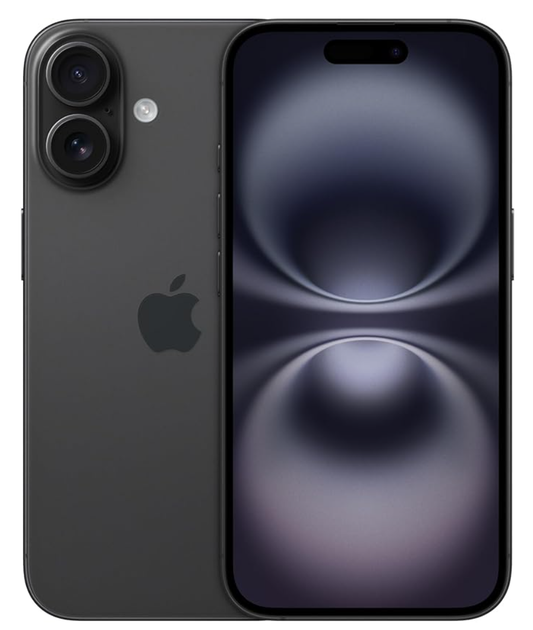 Apple iPhone 16 128 GB: 5G Mobile phone with Apple Intelligence, Camera Control, A18 Chip and a Big Boost in Battery Life. Works with AirPods; Black