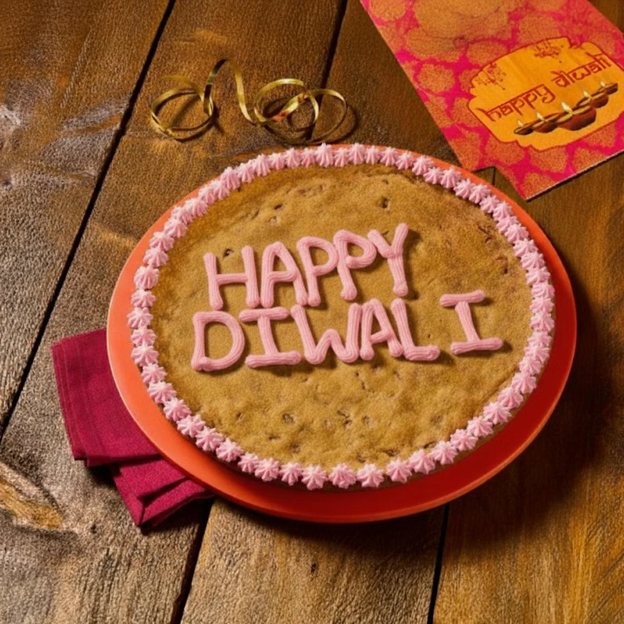 FTO Giant 10" Chocolate Cookie Diwali (Serves 10) FTO Giant 10" Chocolate Cookie Diwali (Serves 10)FTO Giant 10" Chocolate Cookie Diwali (Serves 10) FTO Giant 10" Chocolate Cookie Diwali (Serves 10)
