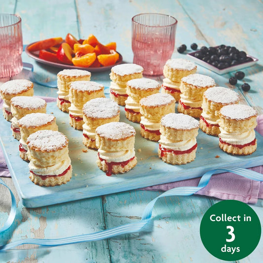 FTO Raspberry Mini Sponge Sharing Platter (16 Pieces)