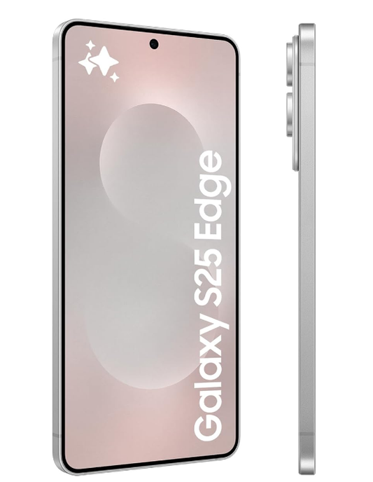 Samsung Galaxy S25 Edge AI Smartphone, Galaxy AI, Android Smartphone, 12GB Memory, 256GB Storage, 200 MP Camera, Long Battery Life, Titanium Silver, 3 Year Samsung Extended Warranty (UK Version)