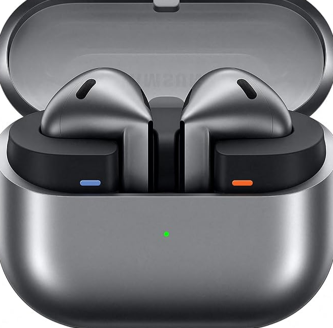 Samsung Galaxy Buds3 with Galaxy AI, Wireless Earbuds, Noise Cancelling, Bluetooth, 360 Audio, Silver, 2 Year Samsung Extended Warranty (UK Version)