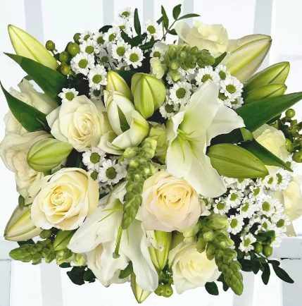 Luxury White Rose & Lily