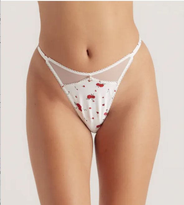 Rose Balcony Style Bra Set