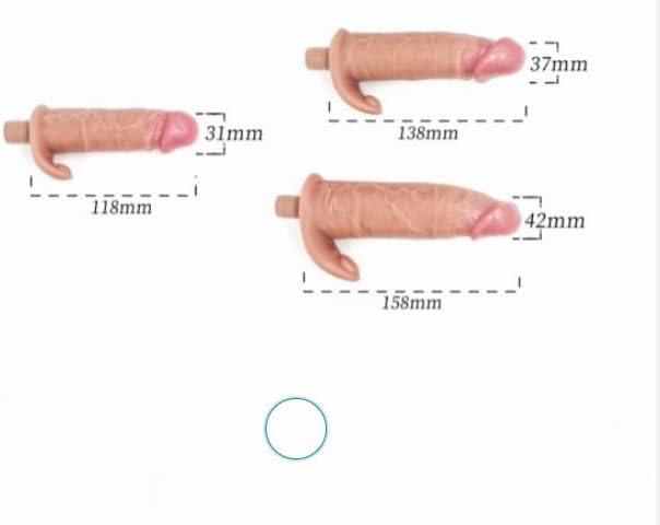 Fully Automatic Extendable and Retractable Vibrating Penis for Women, Male Anal Intercourse, Adult Toys for Couples, Sexual Aids (Gray, S-3PCS)