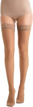 Relaxsan Compression Stockings Hold Up Stockings for Women 18-22 mmHg, Basic 870
