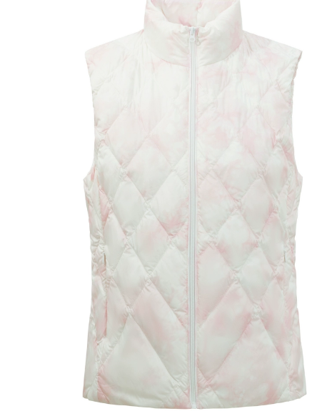 Women's down jacket stand collar down vest pink warm youth fashion light