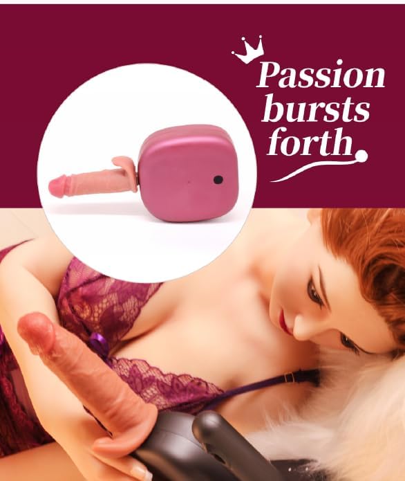 Fully Automatic Extendable and Retractable Vibrating Penis for Women, Male Anal Intercourse, Adult Toys for Couples, Sexual Aids (Gray, S-3PCS)