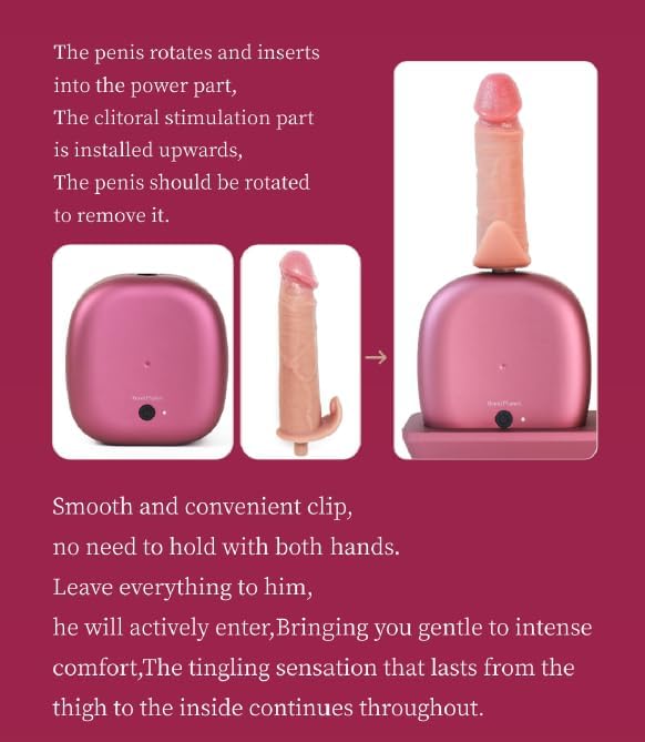 Fully Automatic Extendable and Retractable Vibrating Penis for Women, Male Anal Intercourse, Adult Toys for Couples, Sexual Aids (Gray, S-3PCS)