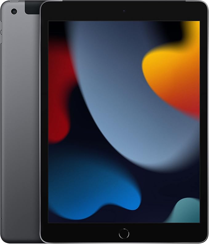 2021 Apple iPad (10.2-inch, Wi-Fi + Cellular, 256GB) Space Grey (Renewed)