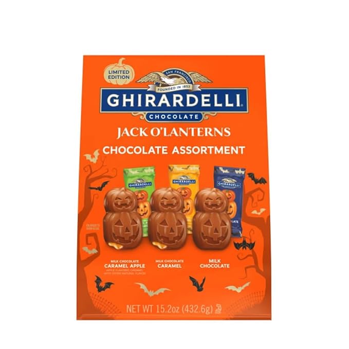 Ghirardeli Premium Jack-O-Lantern Chocolate Candy Variety Pack, 15.2 oz