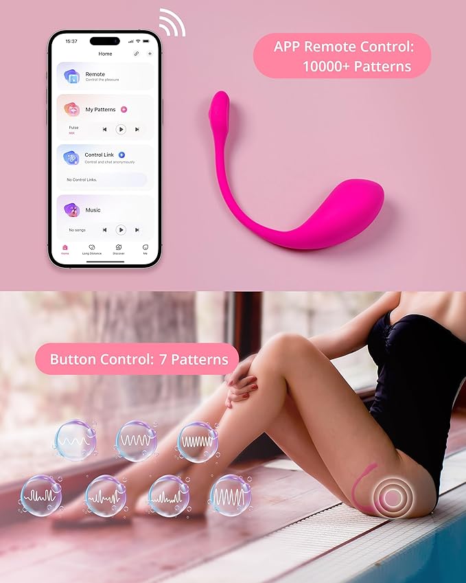LOVENSE Lush 2 G Spot Vibrator with App Remote Control, Long Distance Vibrator, Wearable Sex Toy for Women, Adult Sex Toys with 10000+ Custom Vibration Modes
