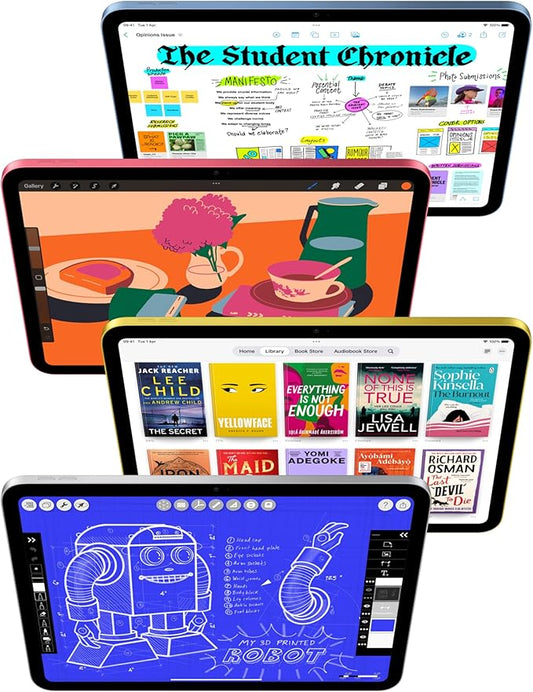 Apple iPad 11-inch: A16 chip, 11-inch Model, Liquid Retina Display, 256GB, Wi-Fi 6, 12MP Front / 12MP Back Camera, Touch ID, All-Day Battery Life — Silver