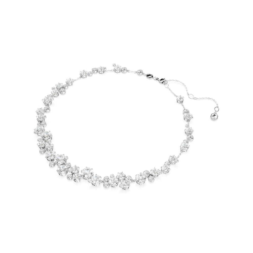 Swarovski Silver Constella Round Cut Rhodium Plated Necklace