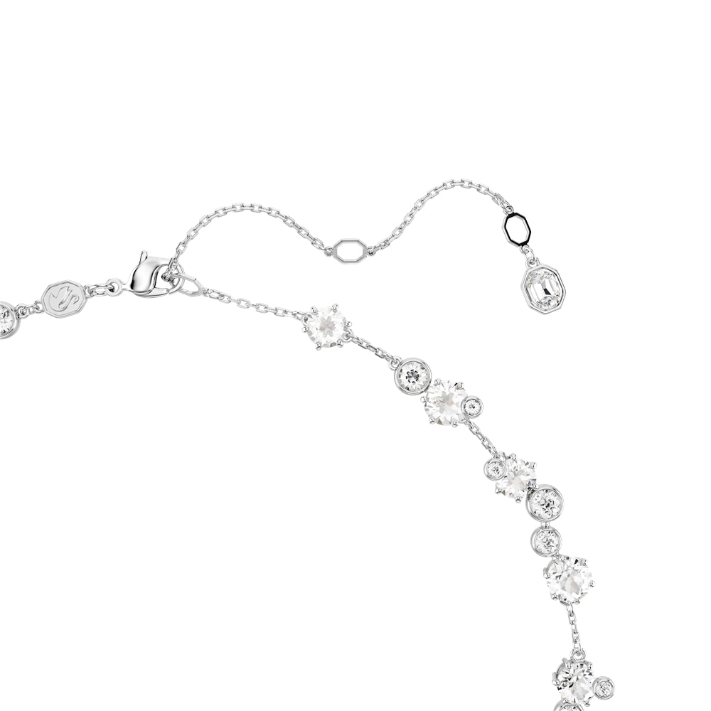 Swarovski Silver Constella Round Cut Rhodium Plated Necklace
