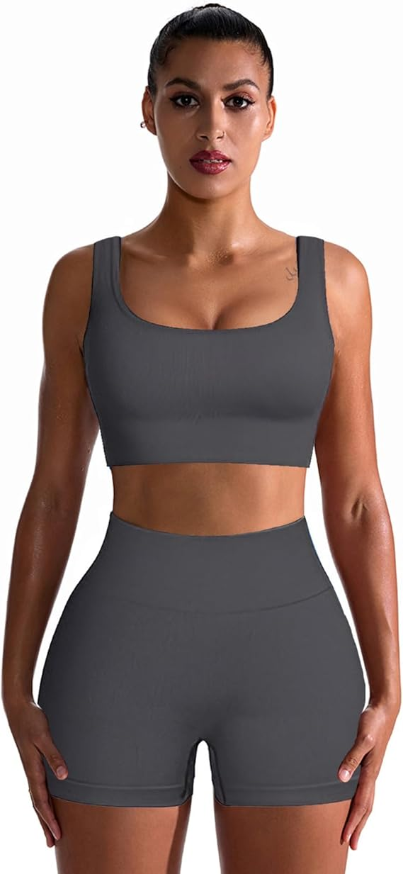 OIERD Women's Workout Sets (Pack of 2)