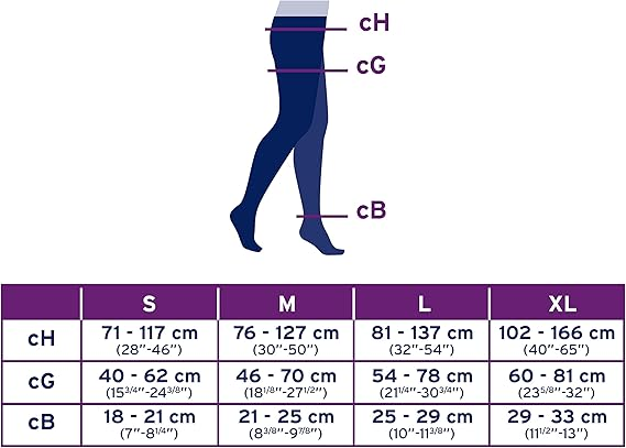 JOBST UltraSheer Waist High 20-30 mmHg Compression Stockings Pantyhose, Closed Toe