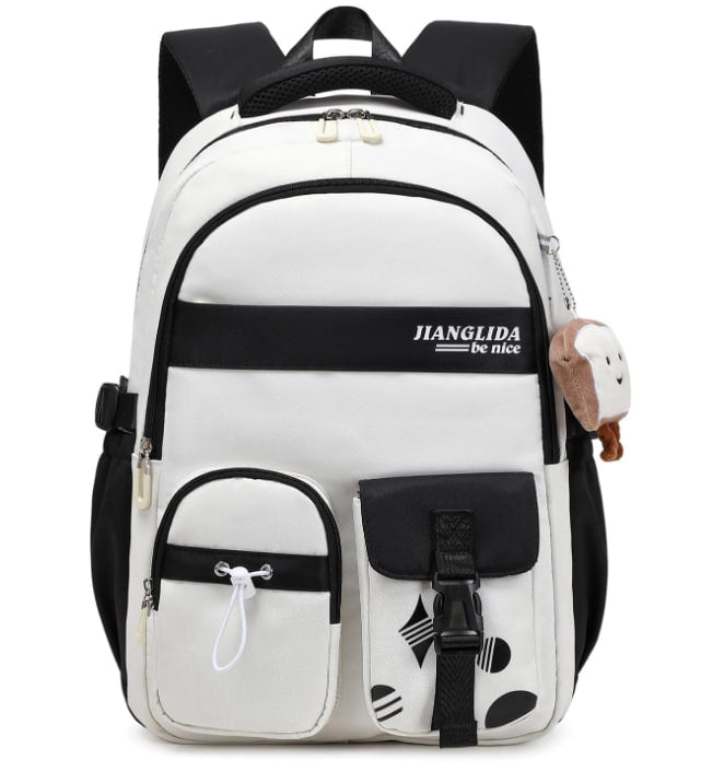 FANDARE Teens Casual Daypacks School Backpack School Bags Back Packs School Bag for Girls Boys Travel Backpack Secondary School Rucksack Backpack Daypacks Travel College Bag Black