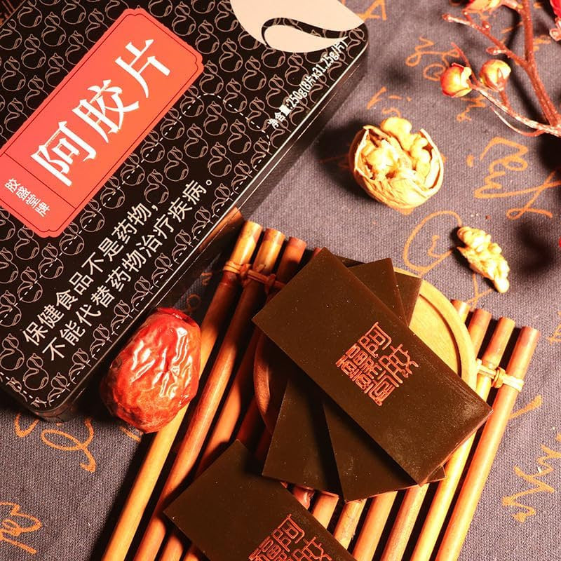 Zercumm Donkey-Hide Gelatin 250G Authentic Donkey Skin Donkey-Hide Gelatin Cube