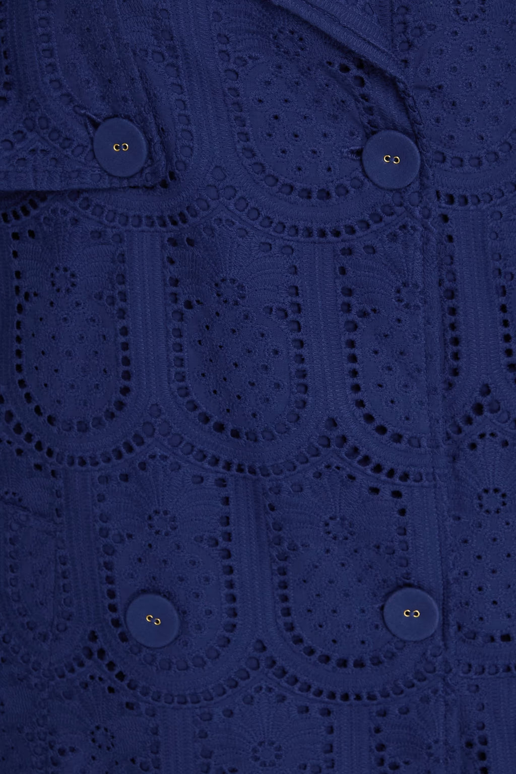 FARM RIO Broderie anglaise cotton trench coat